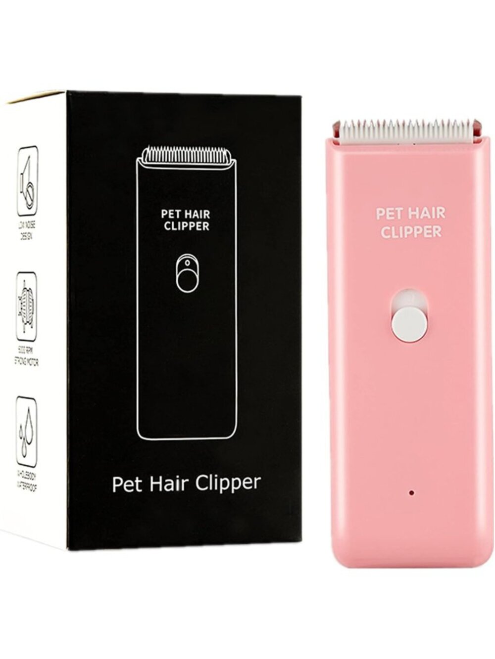 Portable Waterproof Pet Clipper - Dog & Cat Hair Shaver for Home Grooming